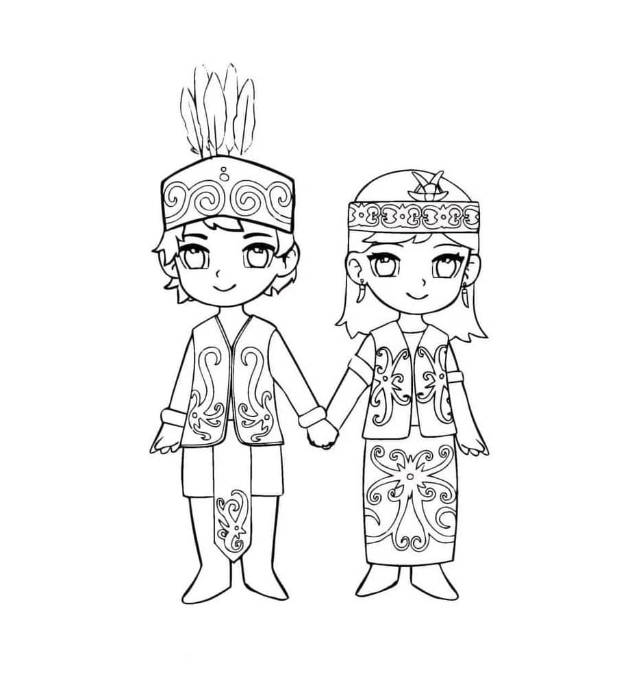 Baju Adat Suku Dayak