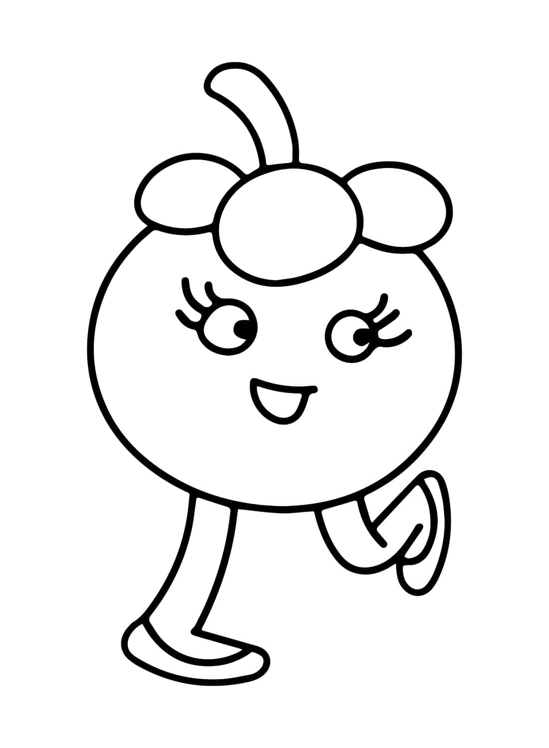 Buah manggis mempunyai kaki