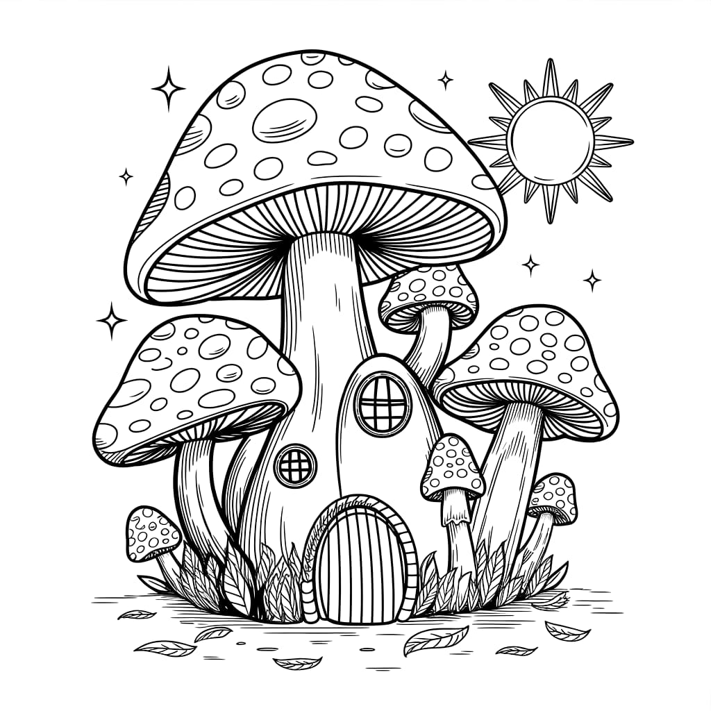 Gambar gratis rumah jamur