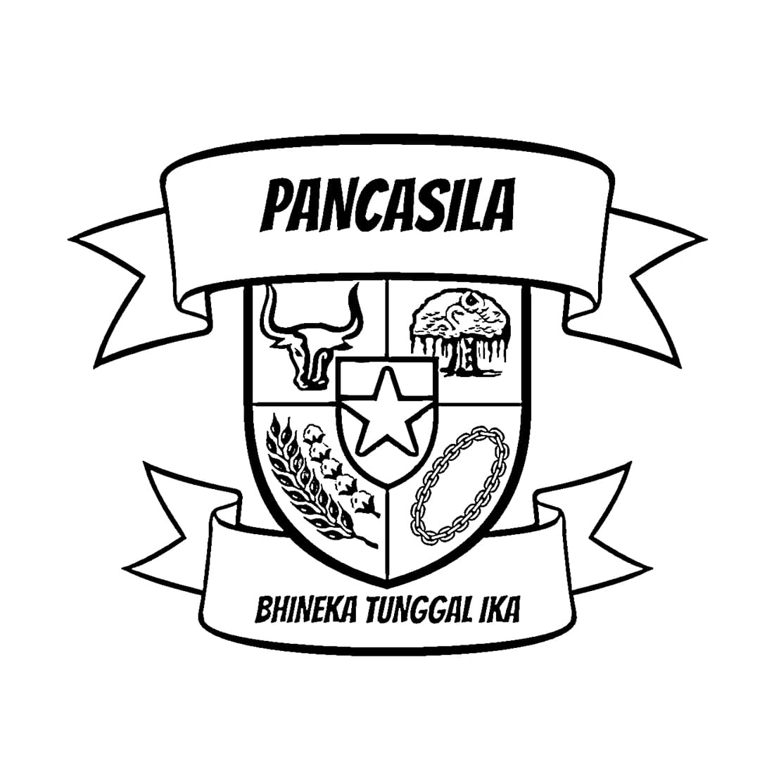 Gambar perisai Garuda Pancasila