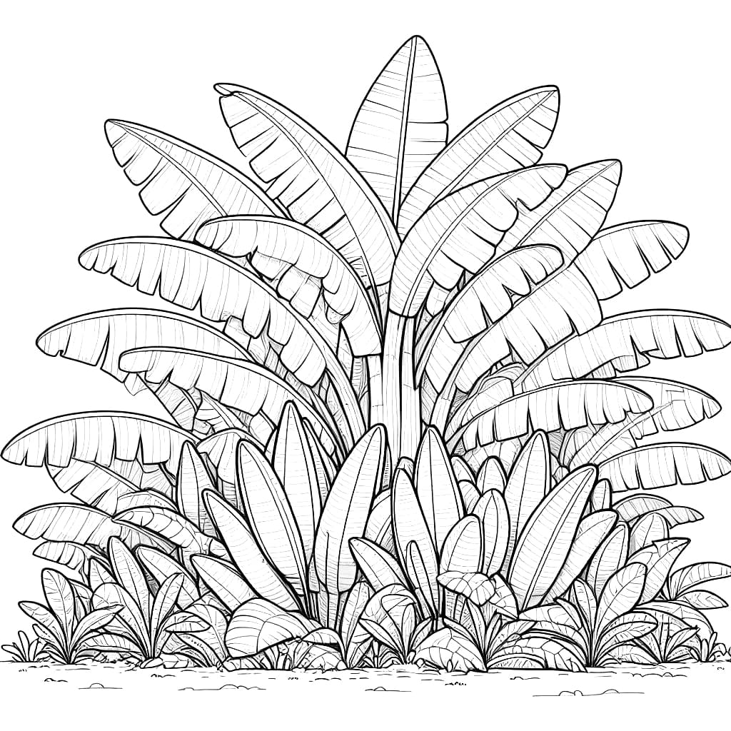 Gambar Pohon pisang yang subur