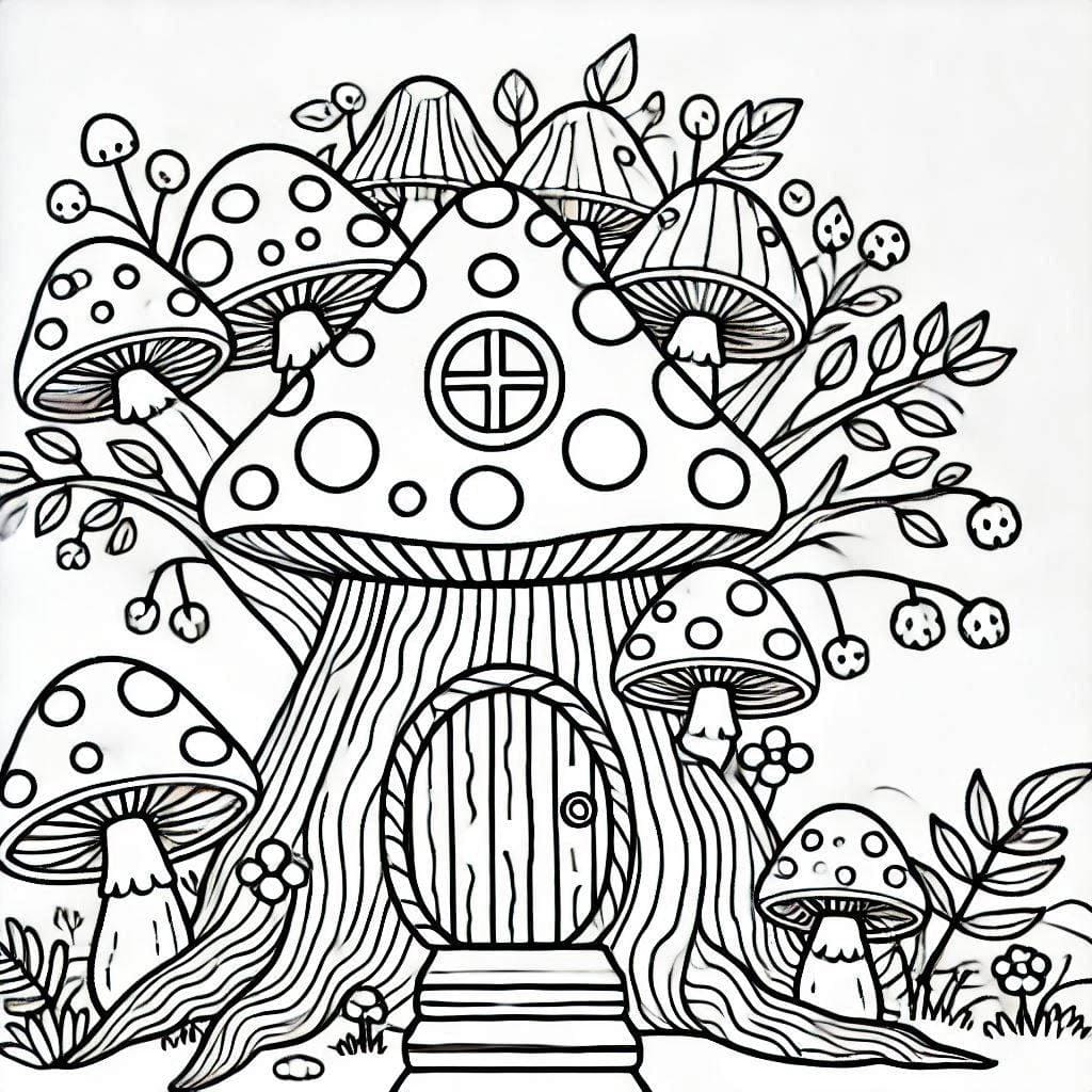 Gambar rumah jamur besar