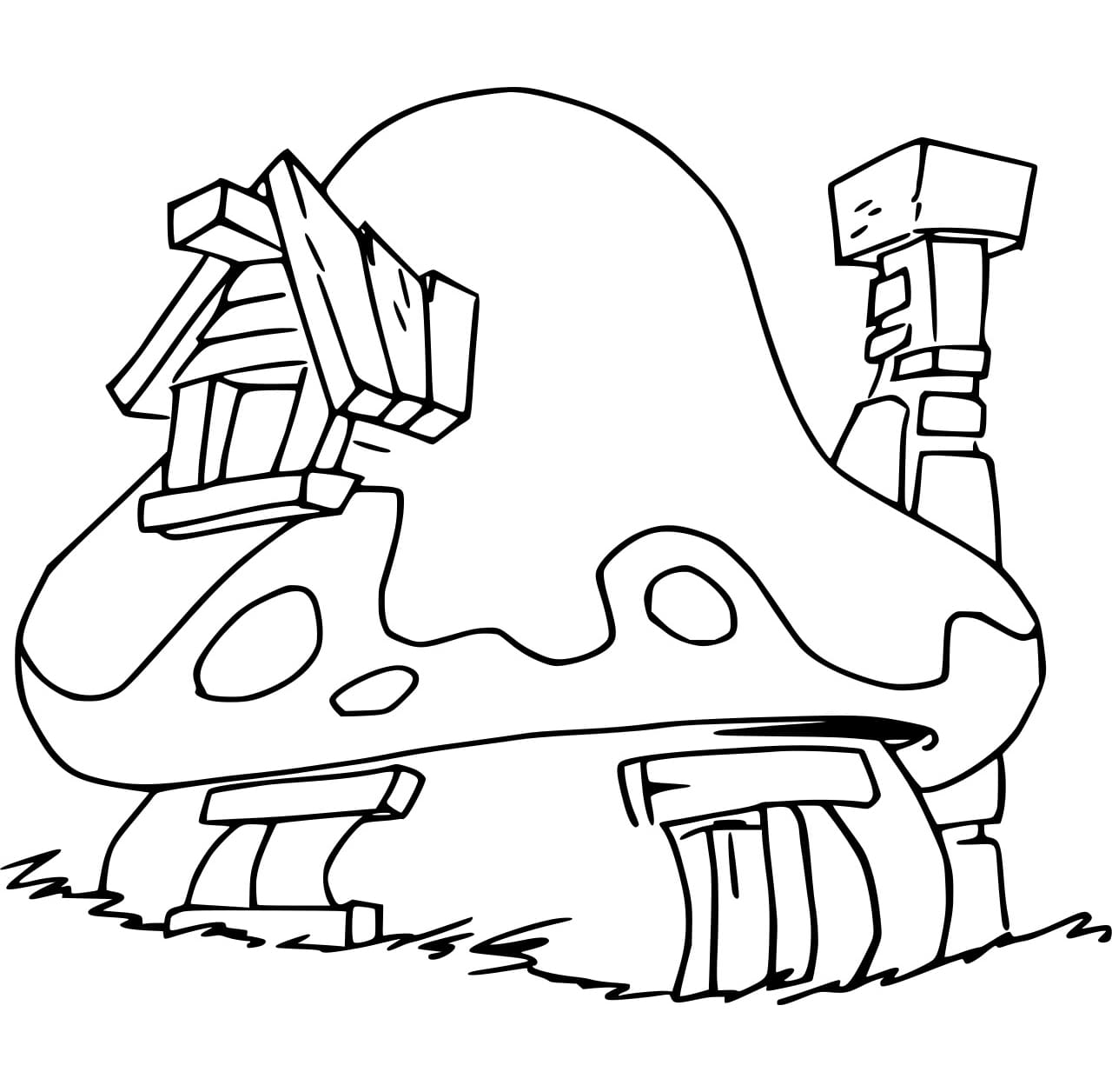 Garis besar rumah jamur