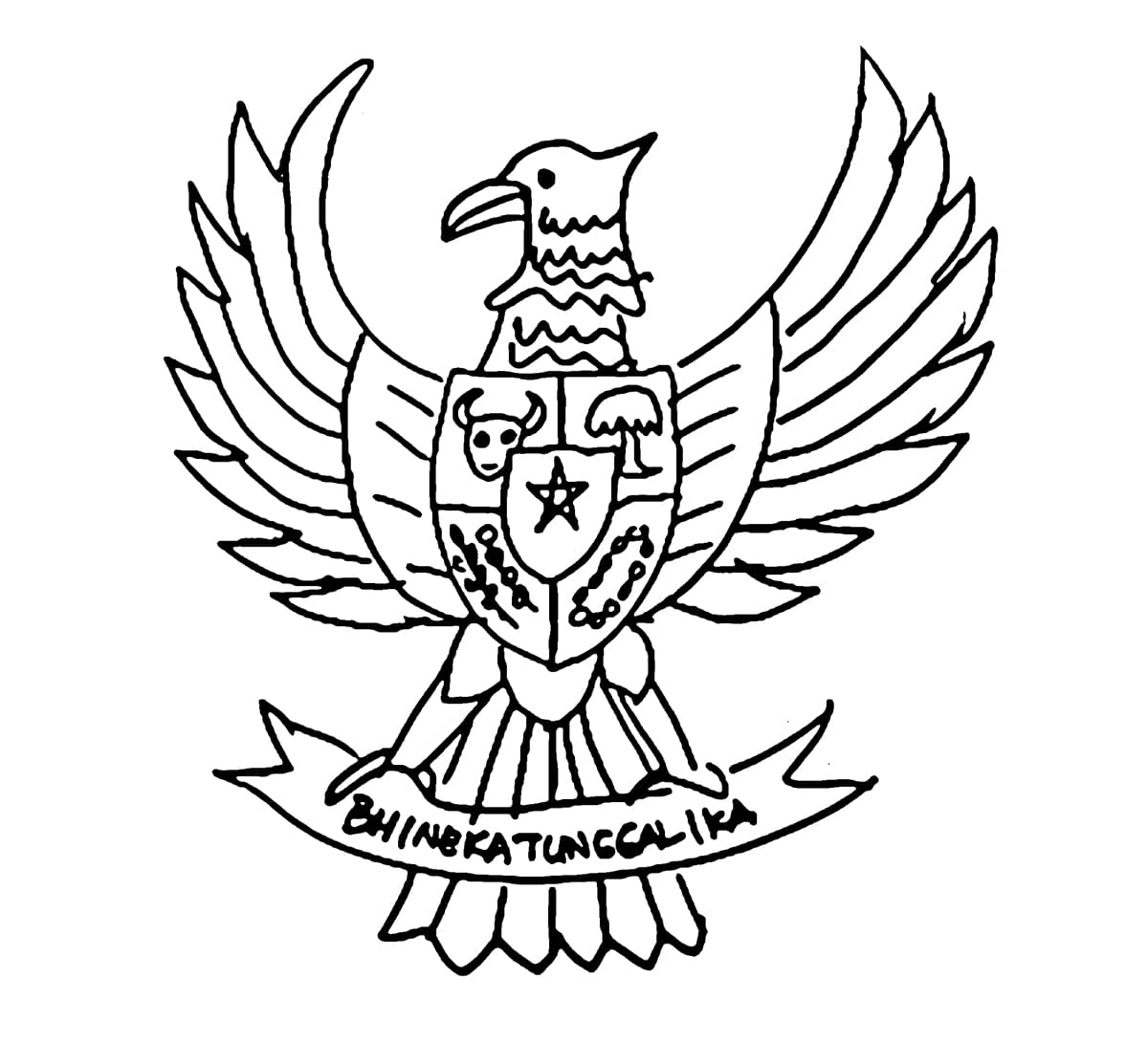 Garuda Pancasila mudah