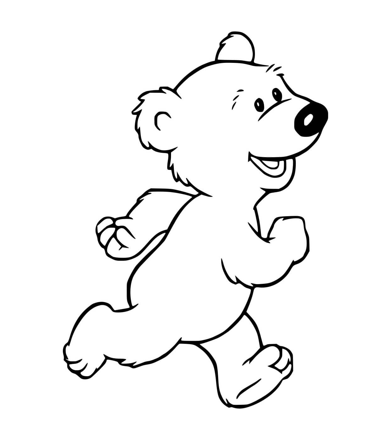 Kartun Beruang Berlari