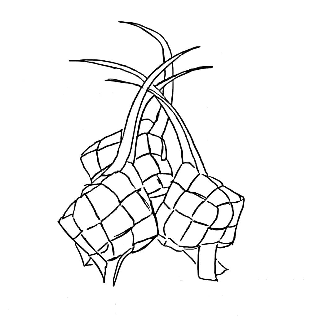 Ketupat yang bisa dicetak