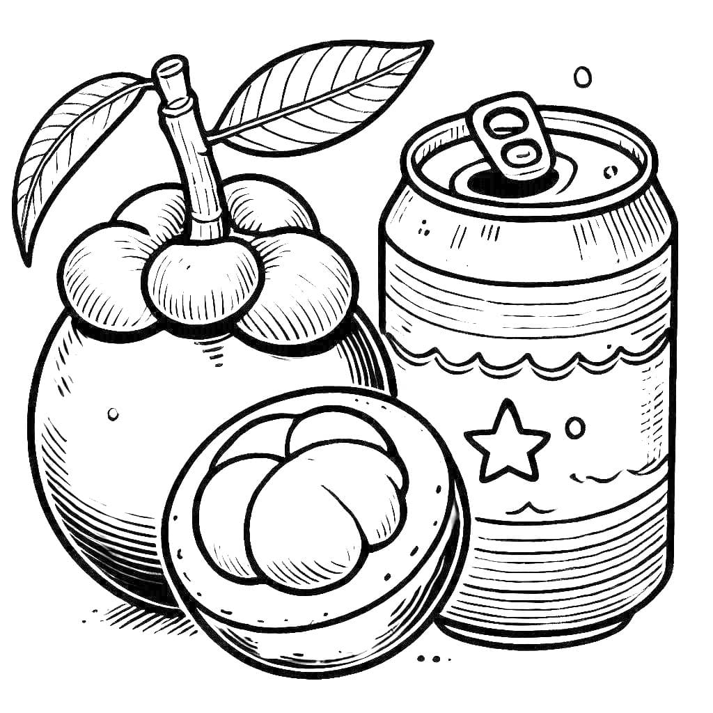 Manggis dan sekaleng air