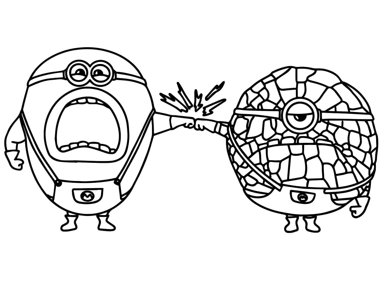 Mega Minion Dave dan Jerry