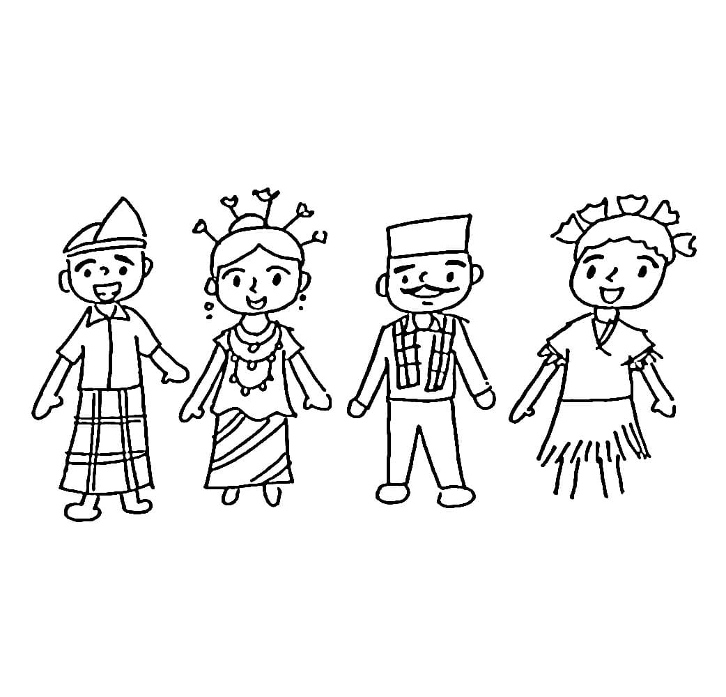 Orang Memakai Baju Adat