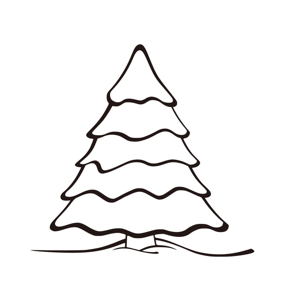 Pohon Natal yang Sangat Sederhana