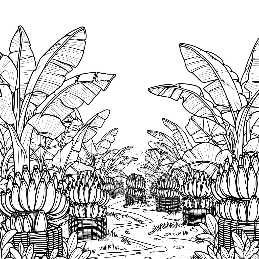 Pohon pisang dipanen