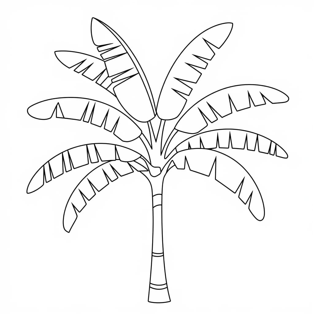 Pohon pisang mini dapat dicetak