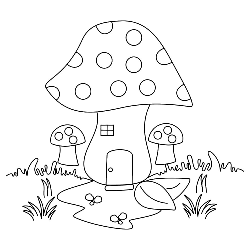 Rumah jamur besar dan kecil