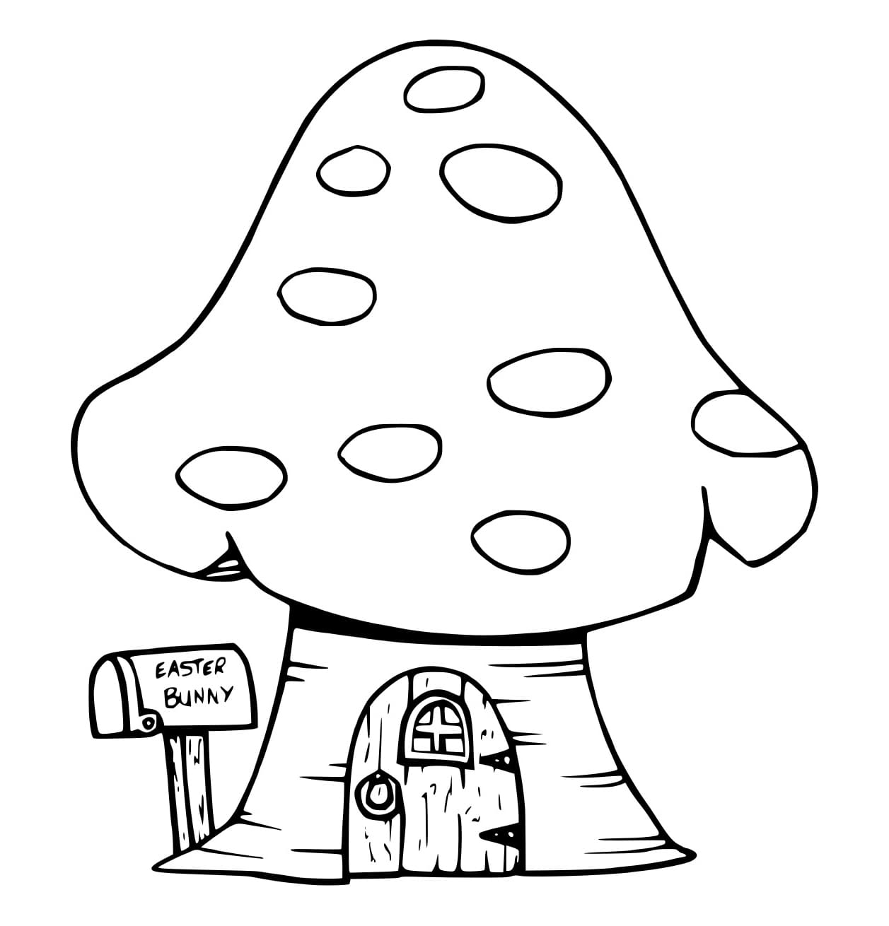 Rumah jamur Kelinci Paskah