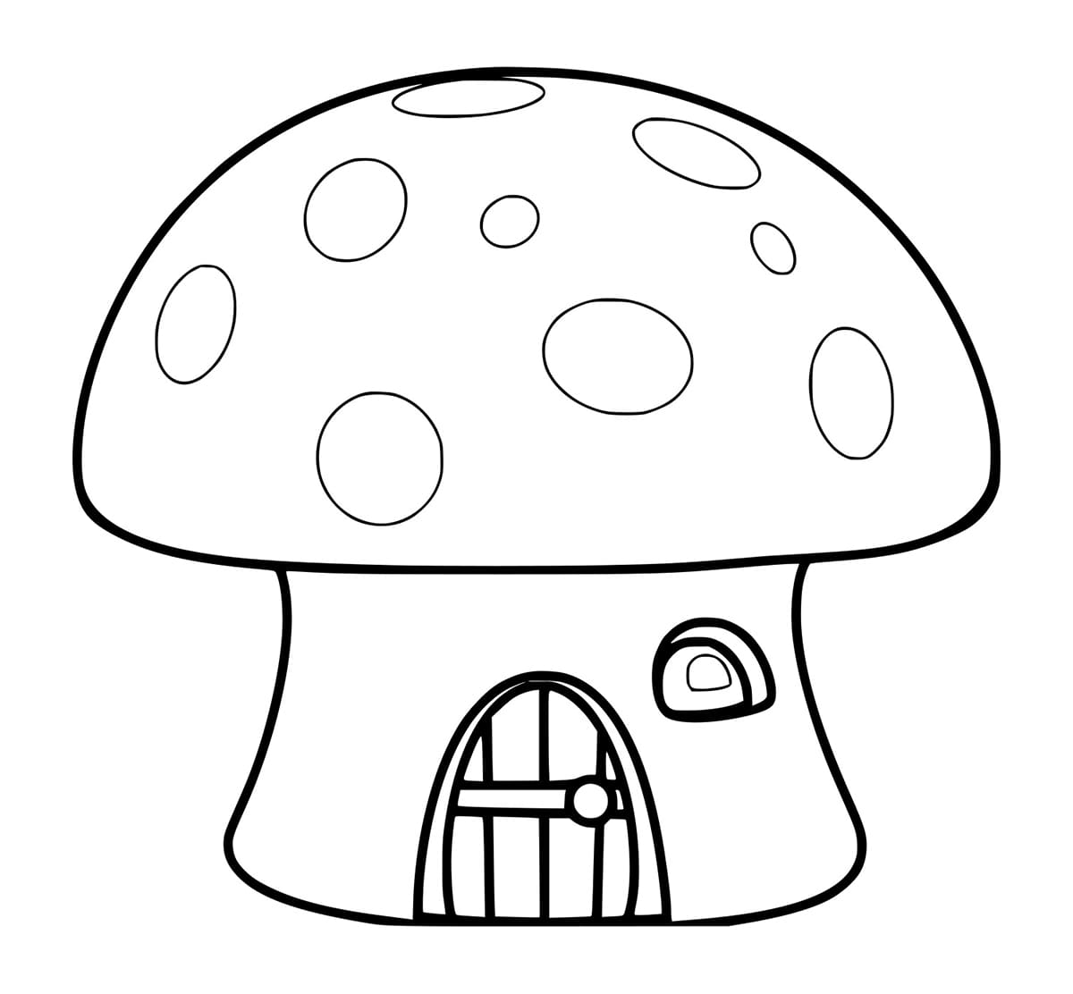 Rumah jamur sangat sederhana