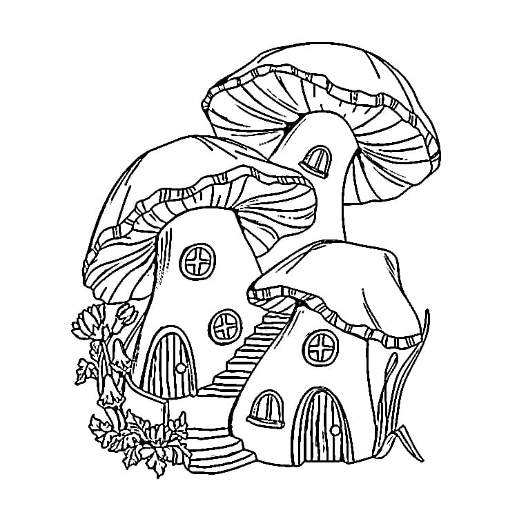 Rumah jamur yang dapat dicetak