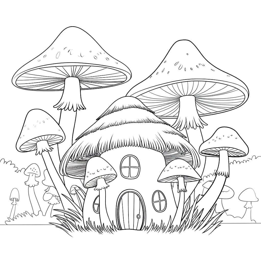 Rumah jamur yang indah