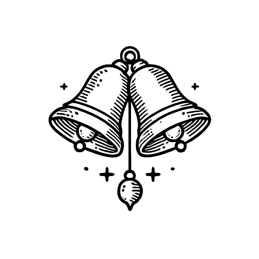 Sepasang lonceng Natal