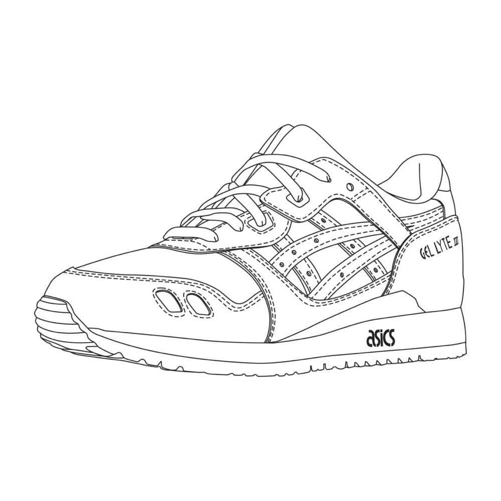 Sepatu kets khas Asics