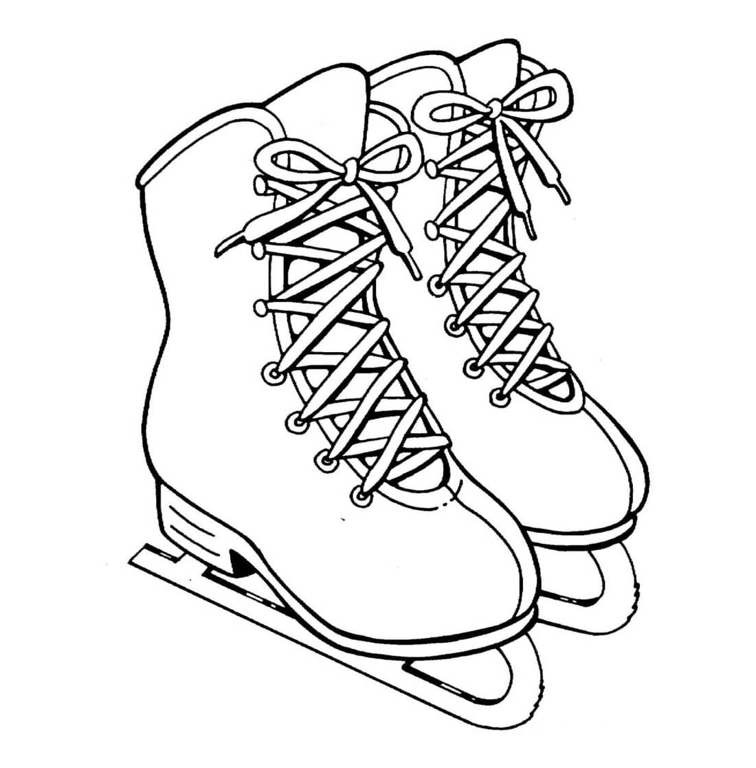 Sepatu roda klasik berwarna putih