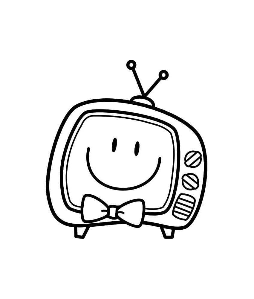 Televisi dengan dasi kupu-kupu