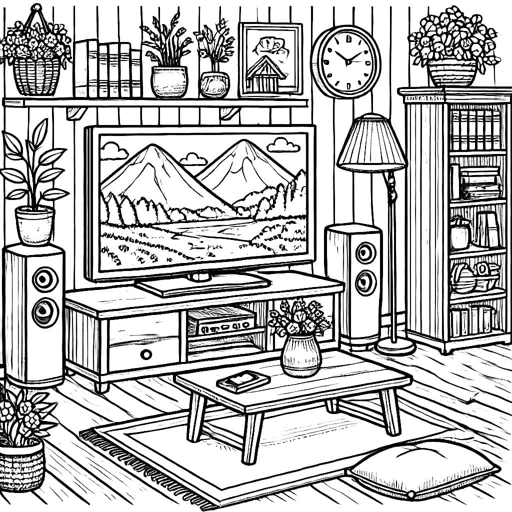 Televisi di dalam kamar