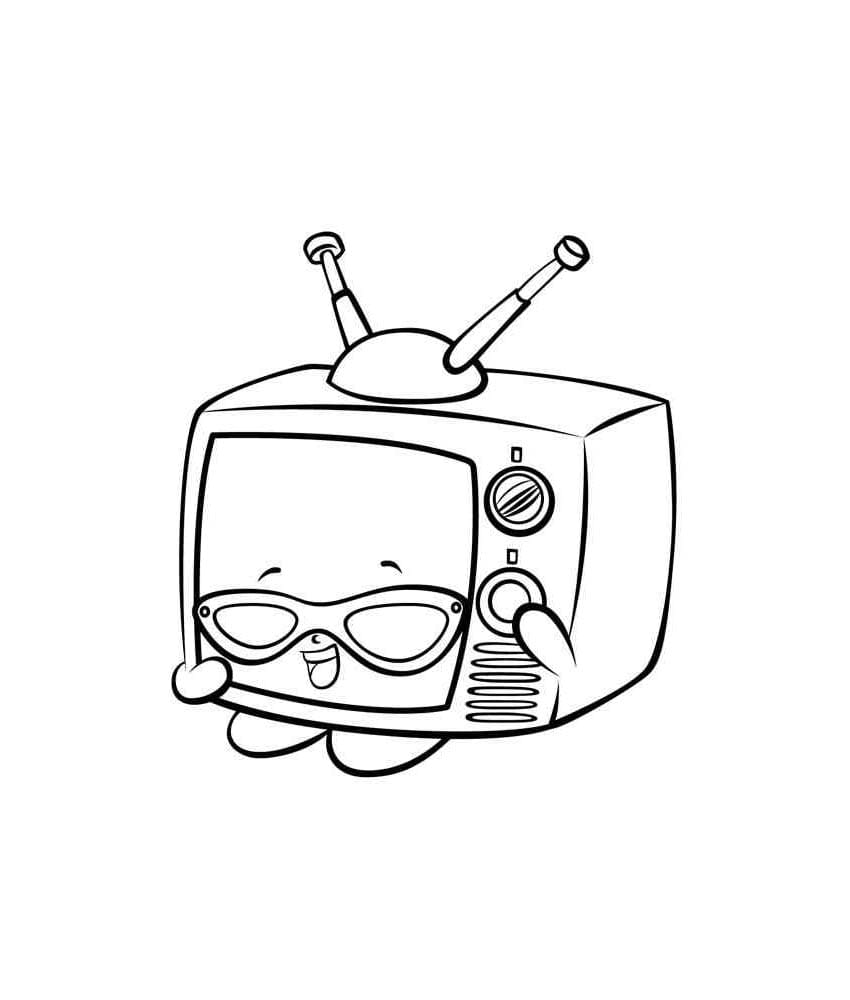 Televisi memakai kacamata