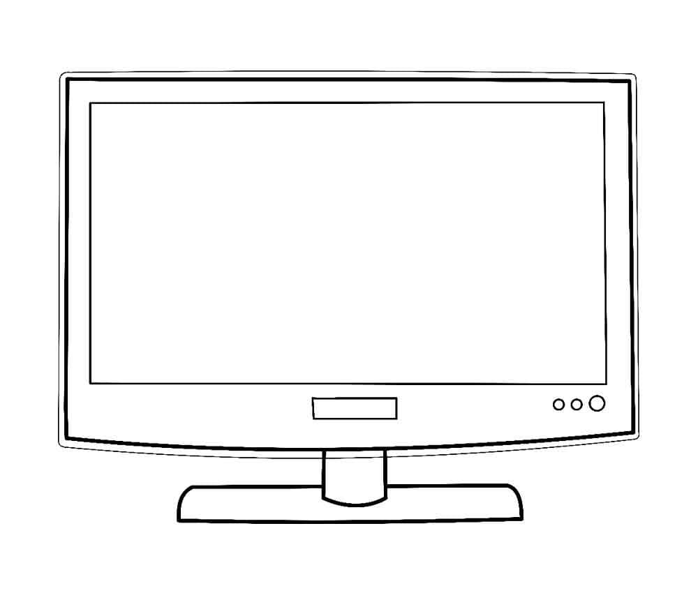 Televisi ramping modern