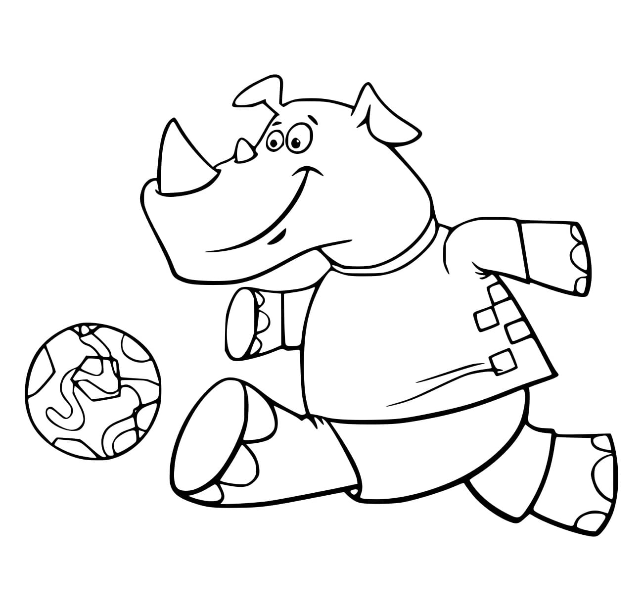 Badak Bermain Sepak Bola