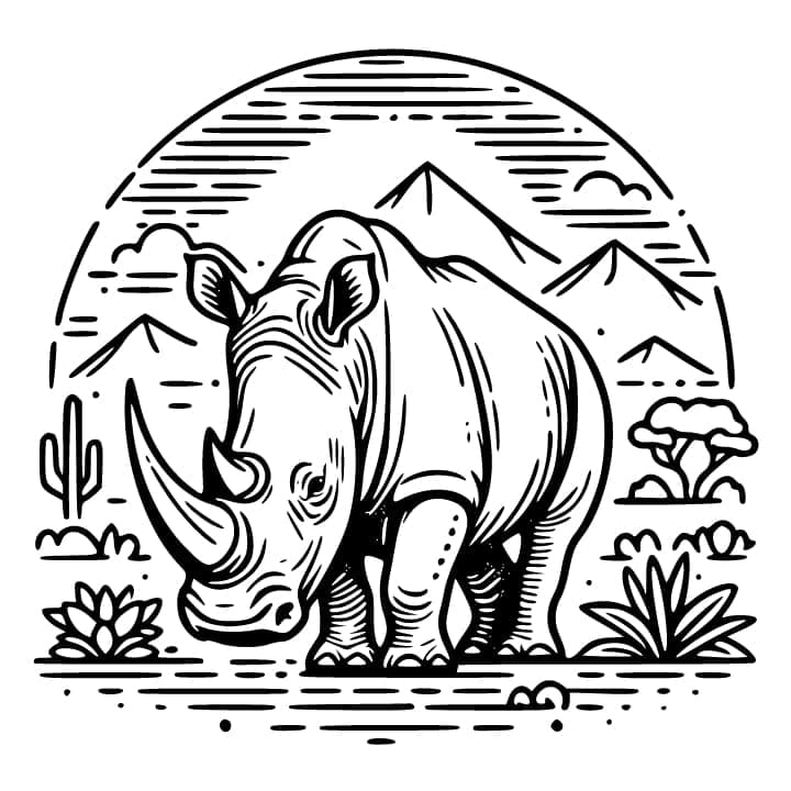 Badak di padang pasir