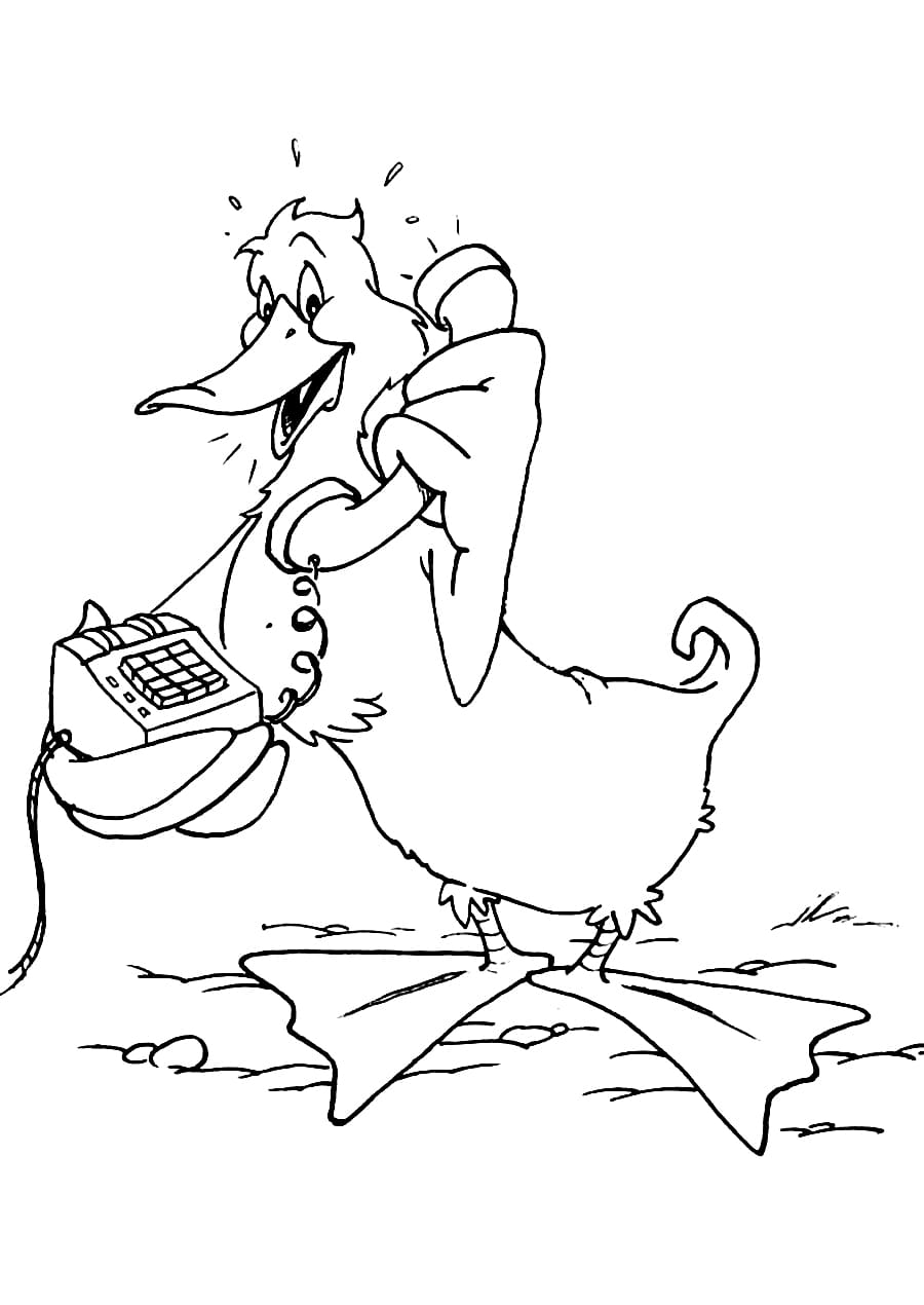 Bebek Dengan Telepon