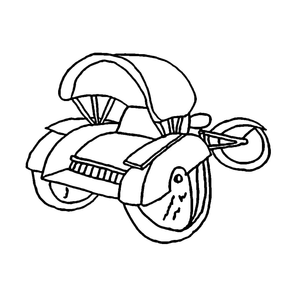 Becak cukup sederhana