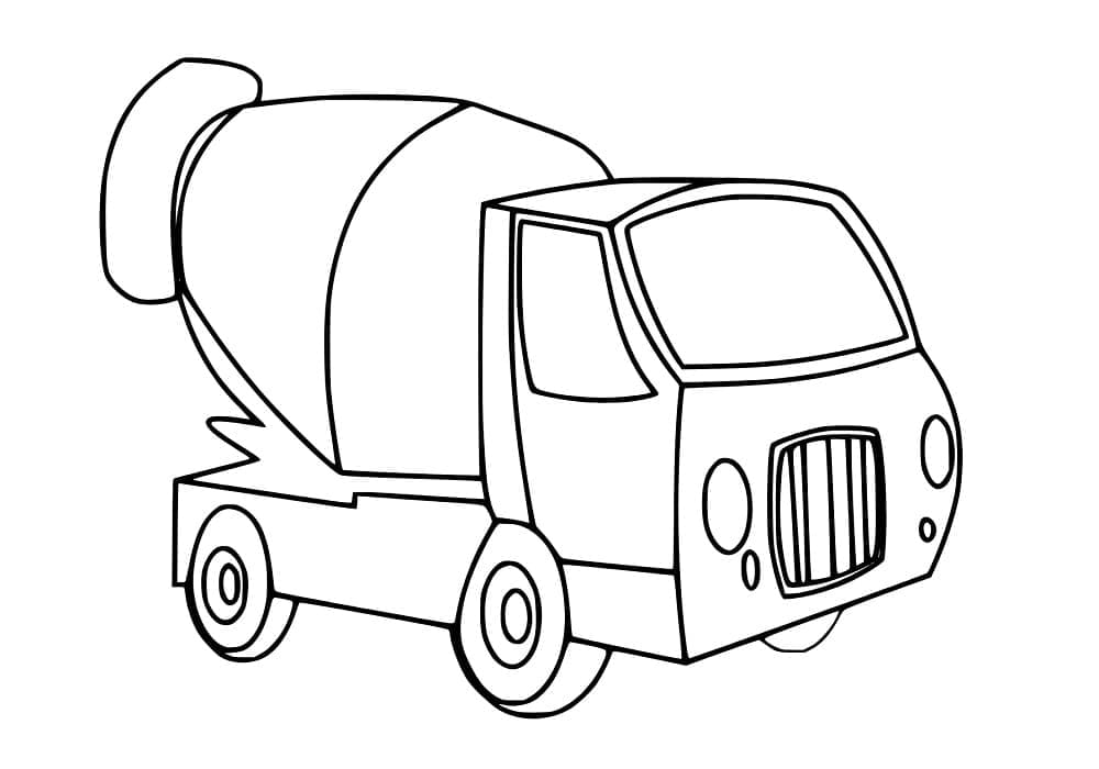 Gambar Truk Pengaduk Semen