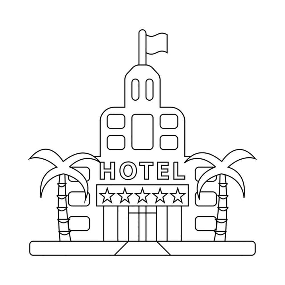 Hotel resor sederhana