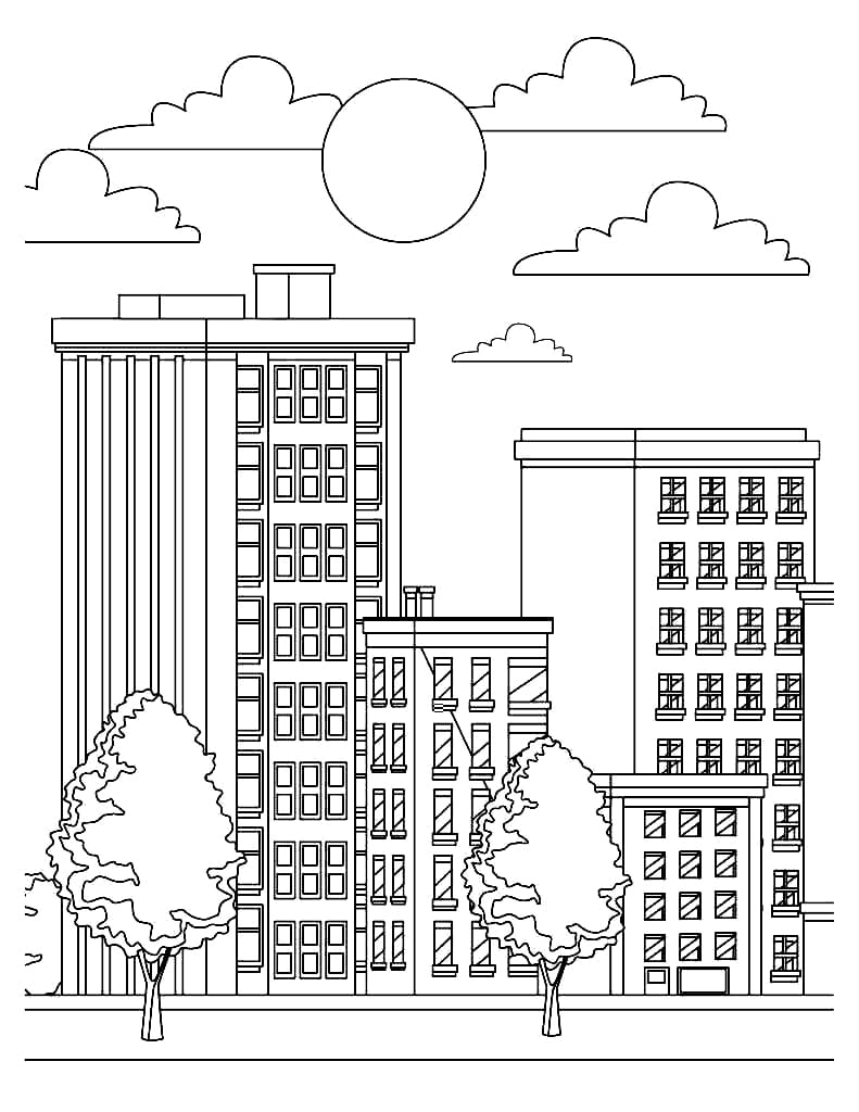 Hotel Serene Cityscape