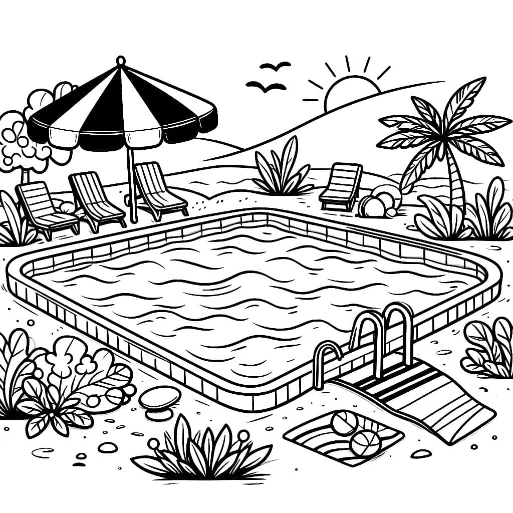 Kolam renang di padang pasir