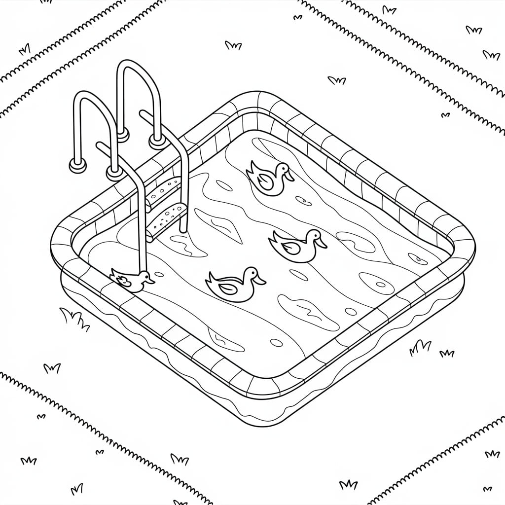 Kolam renang di taman