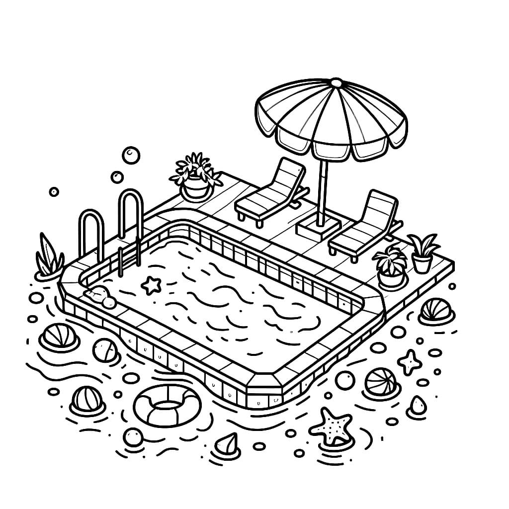 Kolam renang yang tenang