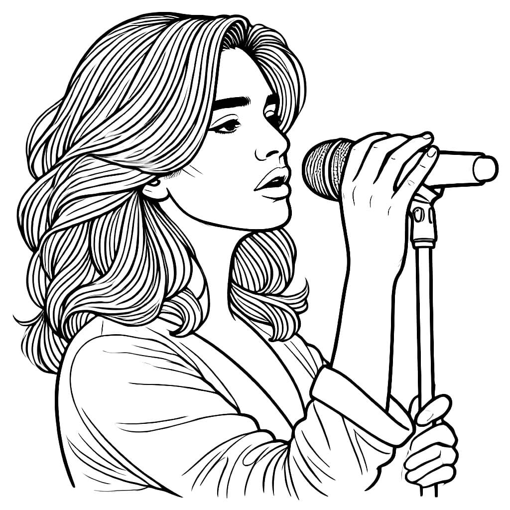 Penyanyi bernyanyi dengan baik