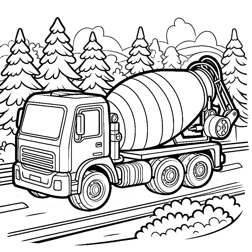 Truk Molen dan Pohon