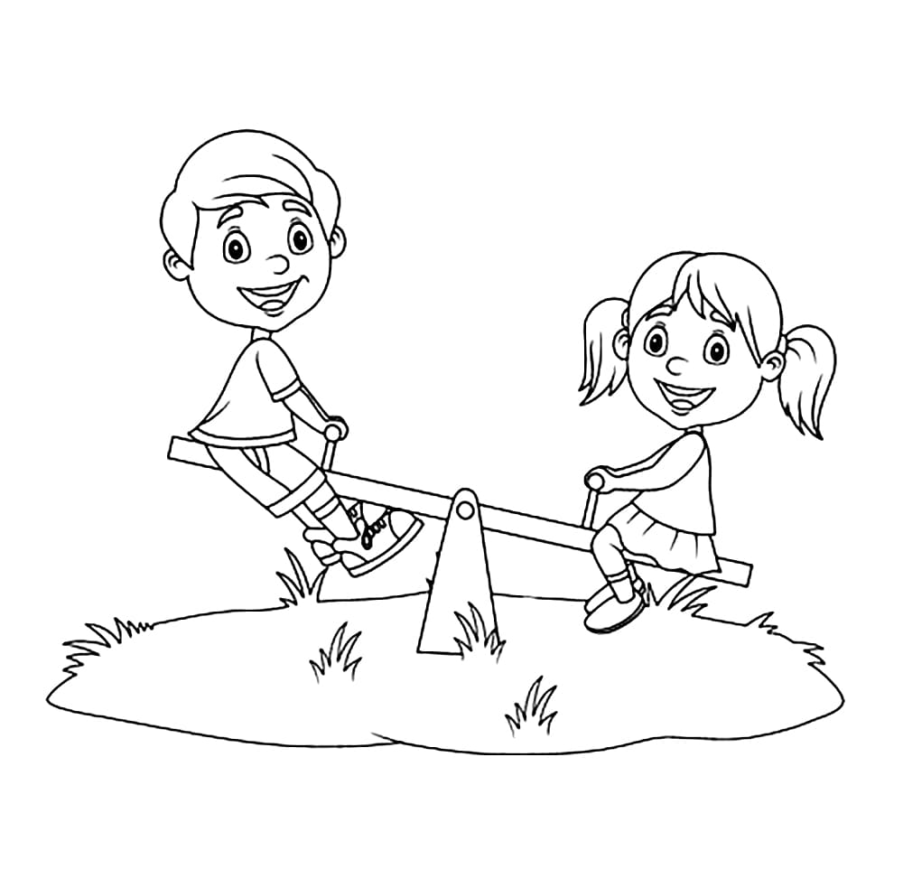 Anak-anak di Jungkat jungkit