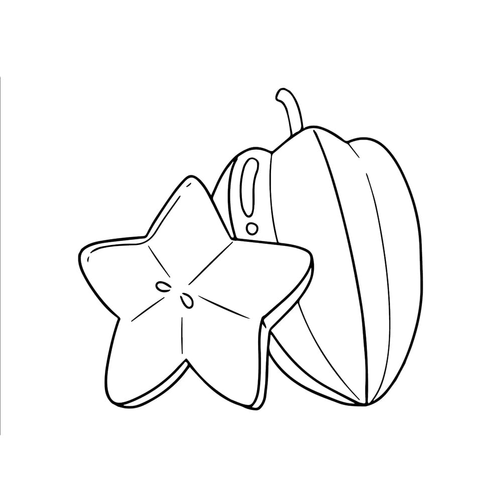 Buah belimbing bergaya