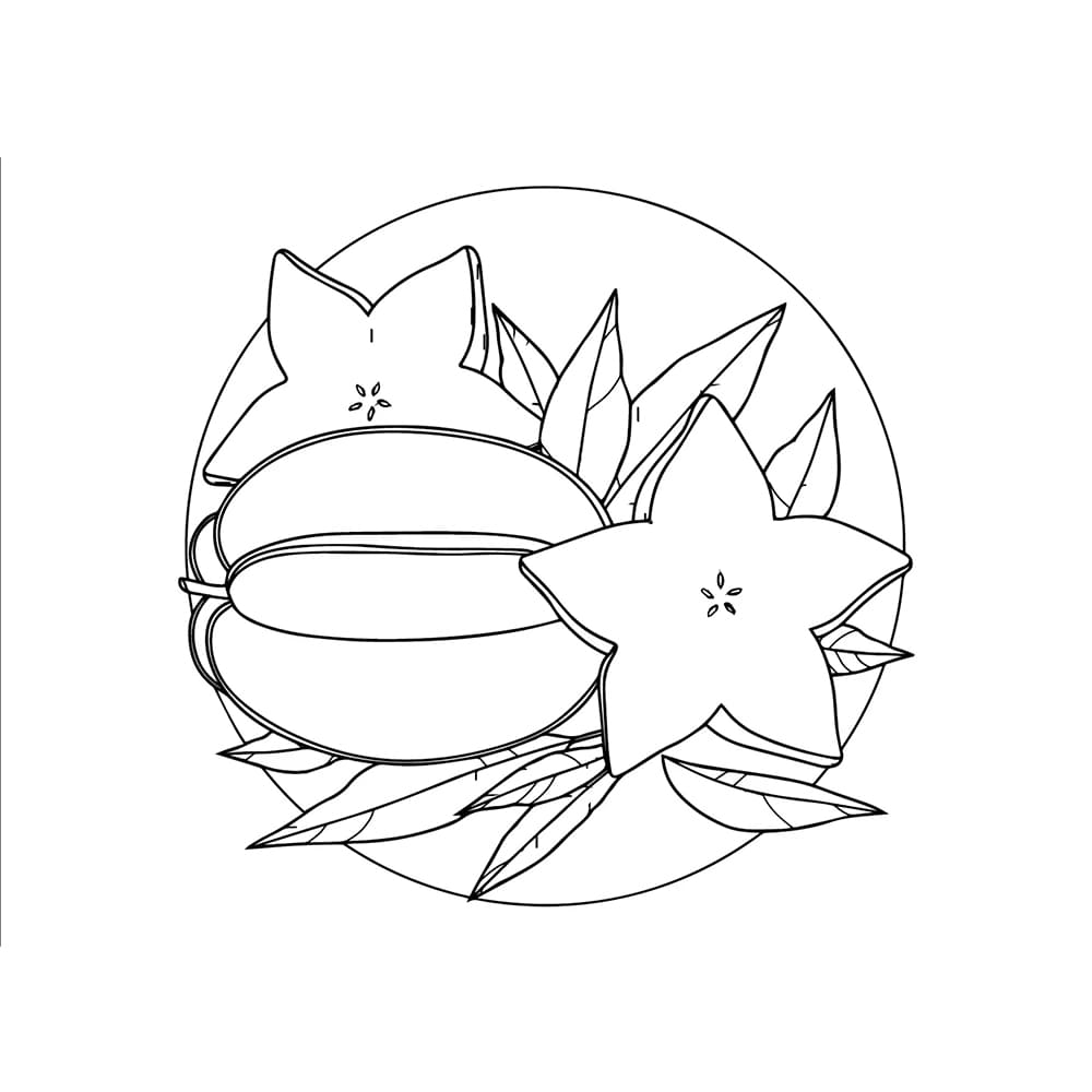 Buah belimbing di piring