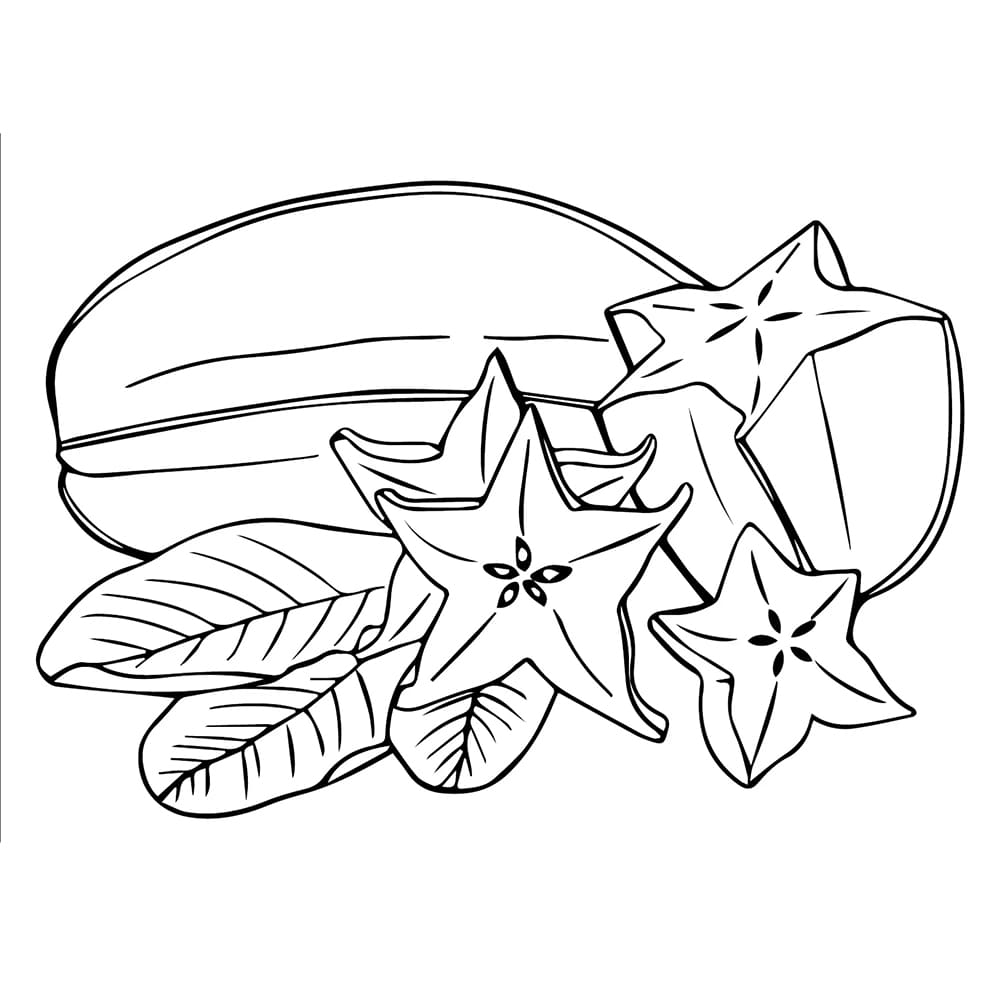 Buah belimbing dipajang