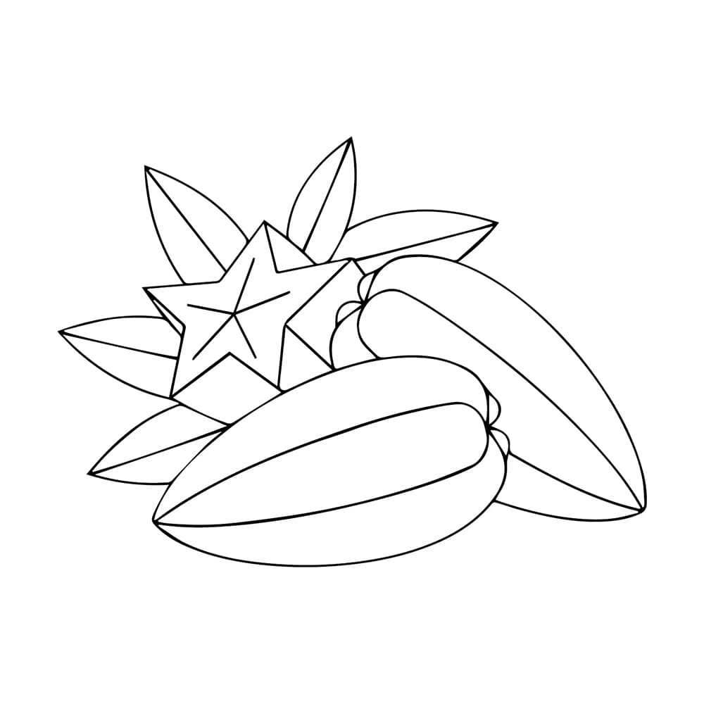 Buah belimbing yang rapi