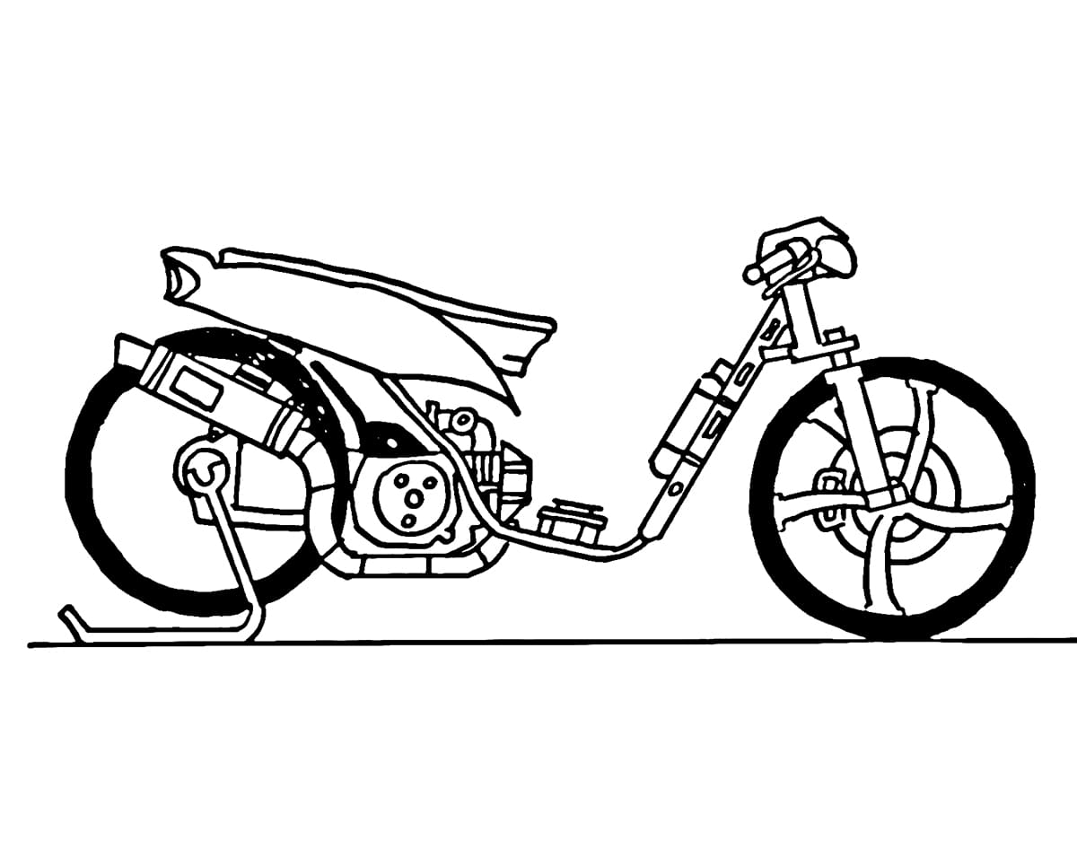 Cetak Motor Drag yang bagus