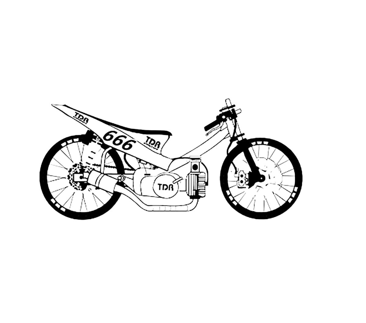 Dapat dicetak Motor Drag