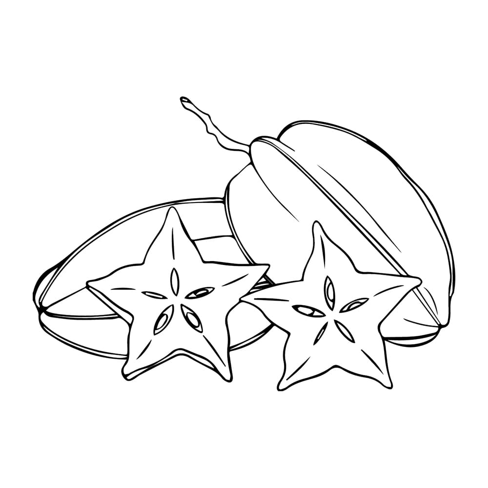 Dua potong buah belimbing