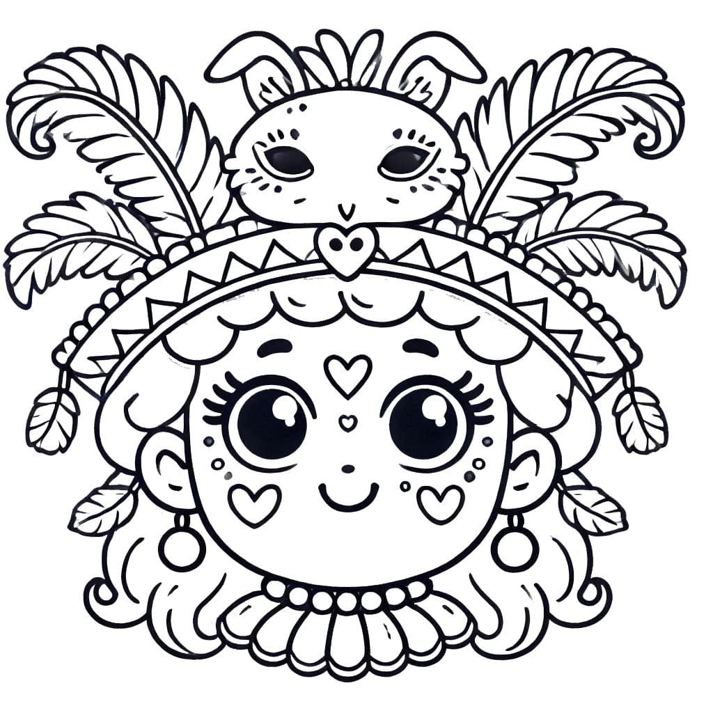 online carnival coloring for kids