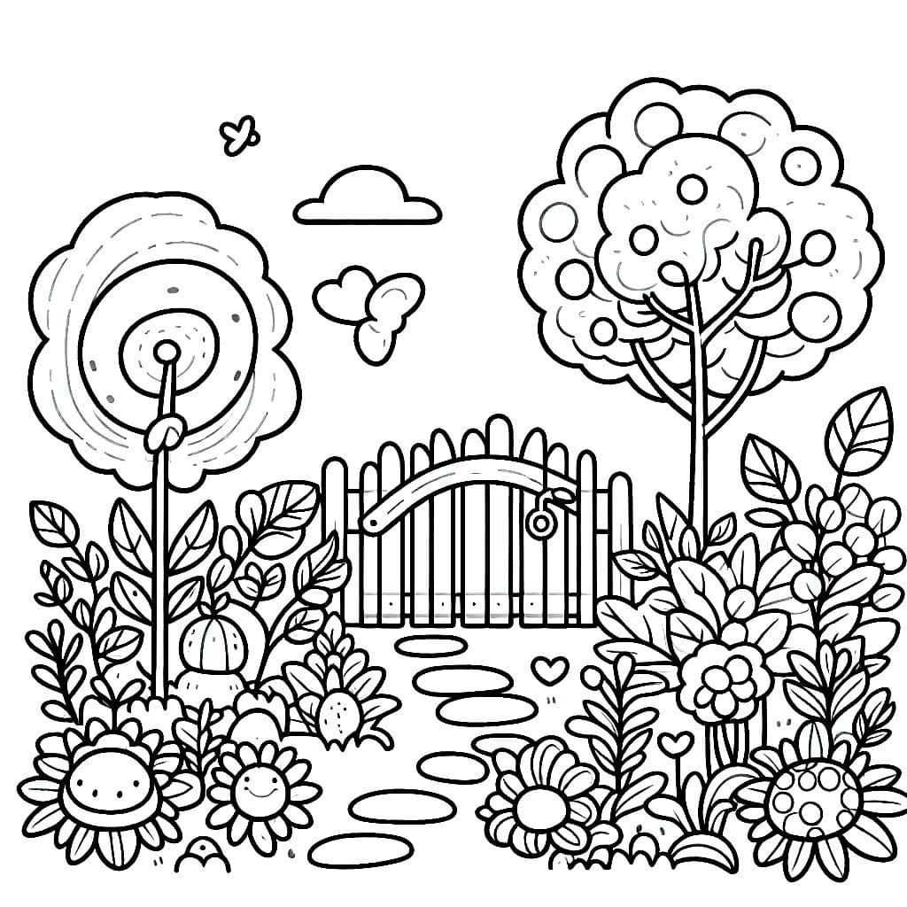 Kebun kecil sederhana